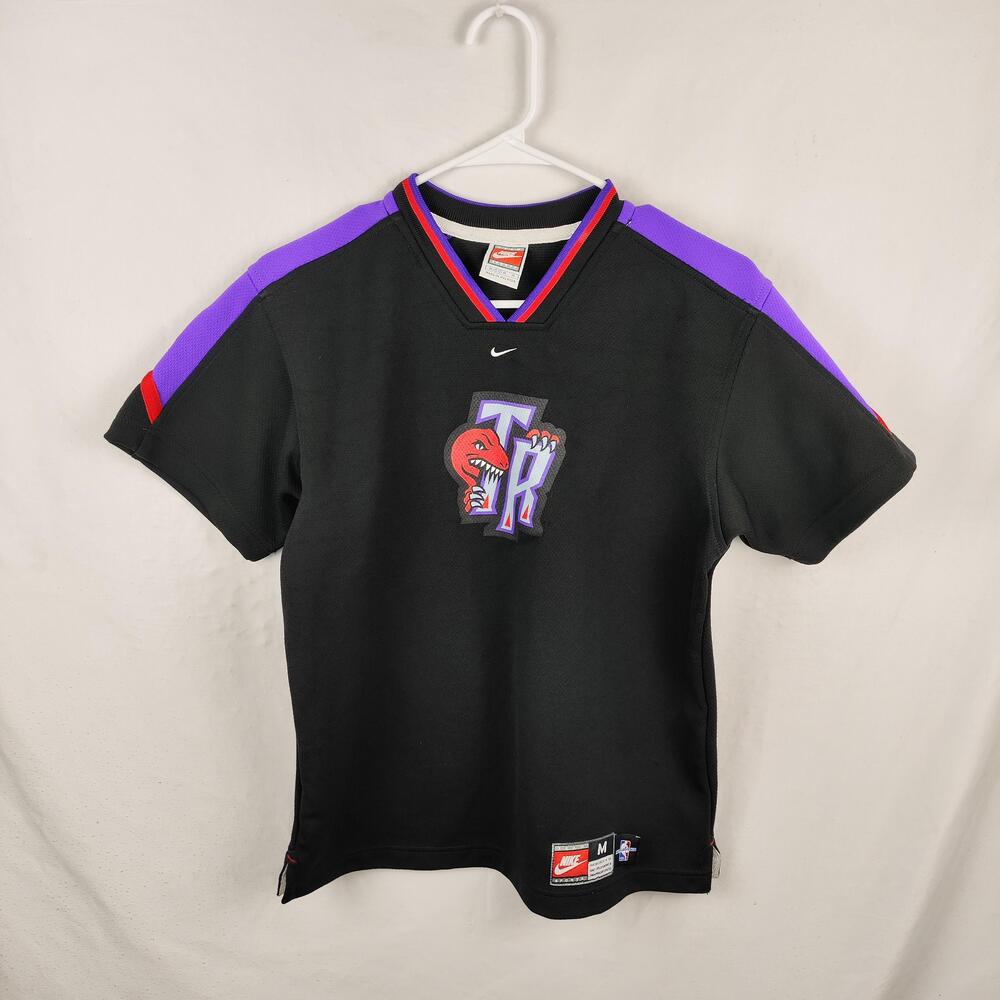 Toronto Raptors Shirt Youth Medium Black NBA Basketball Jersey Top Nike Boys